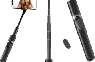 61 Selfie Stick for iPhone with Remote Portable Phone Stand for Vlogging Compatible with iPhone 17/16/15 Pro Max & Samsung Galaxy S25/S24, Google Pixel 9, OnePlus Nord, Redmi Note 15, Realme 15