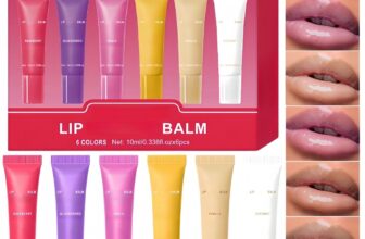 6Pcs Hydrating Lip Glow Oil,Plumping Lip Gloss Sets for Teenage Girls,Moisturizing Lips Oil with Shine,Lips Balm Gift Set,Long-Lasting Balm Glitter Gloss,Non-Sticky Glossy Finish,Cracked Dry,10ml