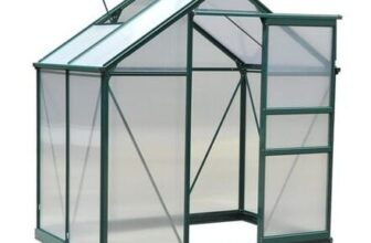 6x4ft Walk-in Polycarbonate Greenhouse