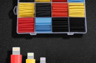 780 Pieces Assorted Heat Shrink Tubing Kit with Storage Sleeve for Electrical Repair – Sold by Amazon Haul Global (Free with £15 Spend)