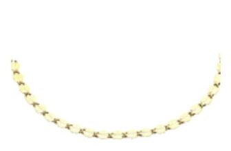 9ct Yellow Gold Solid Starburst Link Bracelet