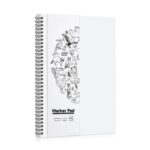 A4 Marker Paper Pad 200gsm, Bleedproof, Double-Sided, 30 Sheets