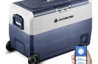 AAOBOSI 50L Dual-Zone Car Fridge with WiFi App