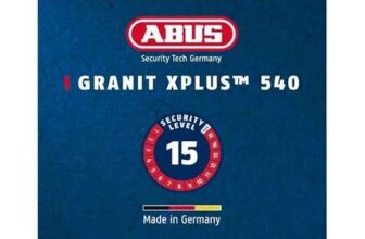 ABUS Granit XPlus 540 U-Lock, highest security standard (Abus level 15), made in Germany, 300 mm length