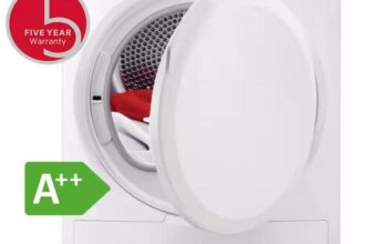 AEG 7000 SensiDry Heat Pump 8kg Tumble Dryer TR708L0B, A Rated 5 Year Warranty – W/Code