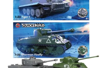 AIRFIX – QUICKBUILD Model Tank Kit – J6970 Tiger I & Sherman Firefly