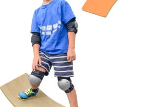 AIYAPLAY Wooden Balance Board for Kids, Wobble Board with Silent Felt for Children 3-8 Years Old, Curvy Swing Seesaw for Sensory Play