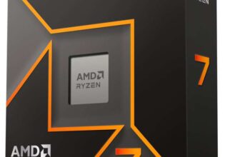 AMD Ryzensets 7 9700X Processor (8 Cores/16 Threads) 65W DTP, AM5 socket, 40MB Cache, Up to 5.5 GHz max boost frequency, no cooler