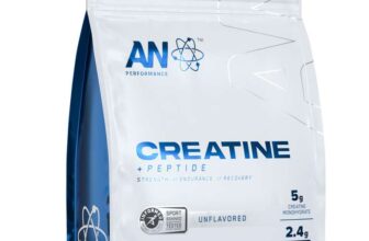 AN Performance Creatine Peptide Powder 5g Creatine Monohydrate and 2.4g PeptiStrong Per Serving for Strength Endurance Recovery