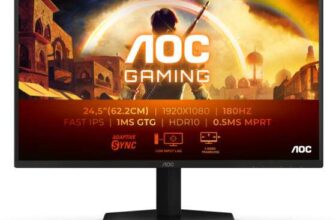 AOC G4 25G42E 25 IPS Full HD 180Hz 0.5ms Fast IPS Gaming Monitor