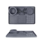 AODALIY XL Silicone Licky Mat for Dogs and Cats, Grey