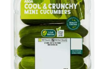 ASDA Cool & Crunchy Mini Cucumbers 200g
