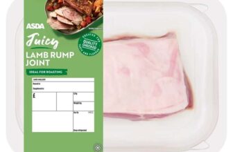 ASDA Juicy Lamb Rump Joint (Typically 0.425KG)