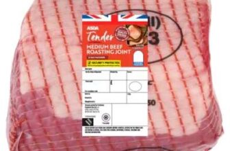 ASDA Tender Medium Beef Roasting Joint (Typically 1.kg)