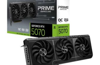ASUS GeForce RTX 5070 Prime OC 12GB GDDR7 Graphics Card Free PRAGMATA