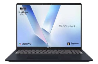 ASUS Vivobook 16 X1607QA CoPilot Laptop 16.0 WUXGA Screen Qualcomm Snapdragon X1-26-100 Processor 16GB RAM 512GB SSD Windows 11