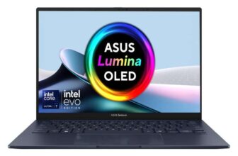 ASUS Zenbook 14 Laptop, OLED Touchscreen, Intel Core Ultra 7 255H, 16GB RAM, 1TB