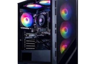 AWD-IT 120A Mesh Ryzen 7 5700X 8 Core NVIDIA RTX 5070 Ti 16GB Desktop PC for Gaming