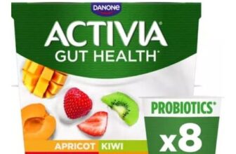 Activia Strawberry & Mixed Fruit Low Fat Gut Health Yoghurt Multipack 8x115g