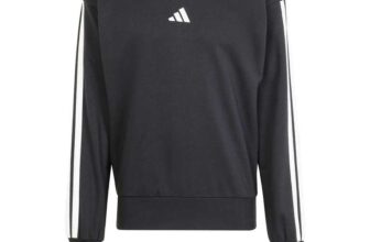 Adidas Mens Essential Three Stripes French Terry Sweatshirt Sweatshirt, Size XL