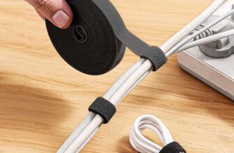 Adjustable Cable Ties with Velcro Fastener, Black, 1.8m x 2 Pack – Ships by and sold by Haul Global