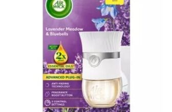 Air Wick Plug-in Kit, Lavender Meadow & Bluebells Air Freshener, 19ml
