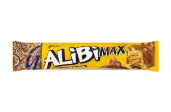 Alibi Alibi Max Crispy Bar with Rice Crisps and Caramel in Milk Chocolate 49g
