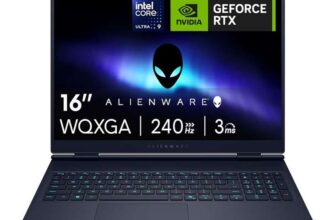 Alienware 16x Aurora Gaming Laptop, 16 WQXGA 240Hz G-Sync, Intel Core Ultra 9 275HX, NVIDIA GeForce RTX 5070, 32GB RAM, 1TB SSD, Windows 11