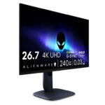 Alienware 27 Gaming Monitor – AW2725Q, 4K UHD (3840×2160), 240Hz, QD OLED, 0.03ms, NVIDIA G-SYNC Compatible, AMD FreeSync Premium Pro, HDR