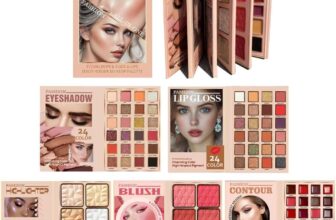 All In One Makeup Gift Kit – Ultimate Color Combination – 48 Eyeshadow, 12 Lip Gloss, 6 Blusher, 6 Concealer, 6Highlighter, 78 Colors Makeup Palette Set, Lasting Cosmetics Kit (A)