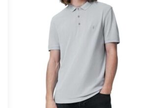 All Saints Reform Mens Polo Shirt Summer Casual Polo T Shirts