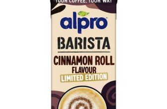 Alpro barista cinnamon roll flavour. Limited edition 750ML
