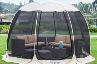 Alvantor Pop Up Mosquito Net Gazebo, 12 x 12 with Side Mosquito Net