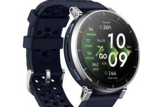 Amazfit Active 3 Premium Atlas Blue GPS Smartwatch – With Code via App