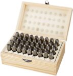 Amazon Basics 7.87mm Metal and Leather Punch Kit, Pack of 36, Beige/Brown