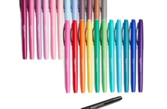 Amazon Basics Felt Tip Markers, 24-Pack, Multicolor