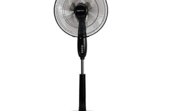 Amazon Basics Height and Tilt Adjustable 3-Speed Oscillating Pedestal Fan