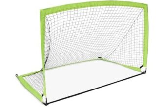 Amazon Basics Pop-up Soccer Goal Net with Carry Bag, 1.82×1.21m