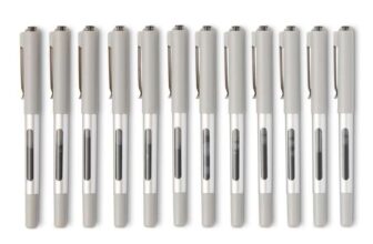 Amazon Basics Premium Rollerball Pens, 0.7mm, Black, 12-Pack – £4.29 S&S W/voucher