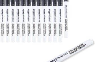 Amazon Basics Ultra Fine Point Permanent Marker Pens – 24-Pack, Black