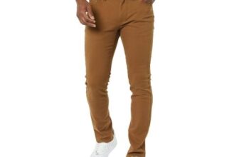 Amazon Essentials Mens Skinny-Fit Stretch Jean, Dark Khaki Brown, 28W/32L