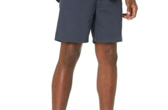 Amazon Essentials Mens Slim-Fit 7 Chino Shorts – Navy Size 38W