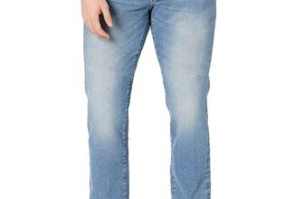 Amazon Essentials Mens Slim-Fit Jeans – Light Wash, 30W 28L