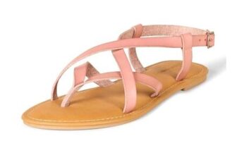 Amazon Essentials Womens Strappy Casual Sandal, Dusty Rose UK 13