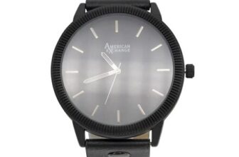 American Exchange Black Mens Watch with Bracelets