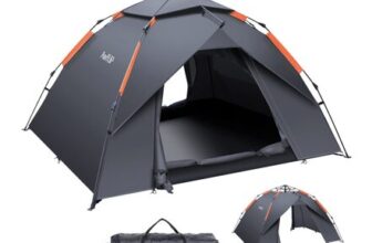 Amflip Camping Tent Automatic 3 Man Person Instant Tent Pop Up