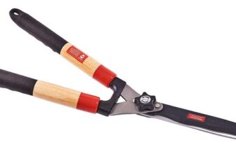 Amtech 9 Deluxe Garden Shears, Hardened Carbon Steel Blades with Cushion Grip Wooden Handles Sold by Blyme / FBA