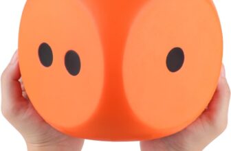 Anboor 5.9 Squishy Dice Kawaii Scented Squeeze Toys Stress Relief Kids Toys Gift Collection Decorative Props(Orange), (CJX)