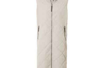 Anda Womens Shower Resistant Insulated Gilet – Dark Taupe