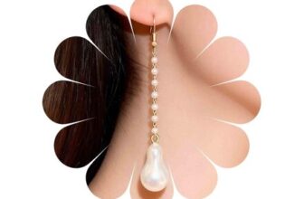Aneneiceera Vintage Baroque Pearl Drop Tassel Earrings